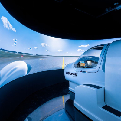 Diamond flight simulator